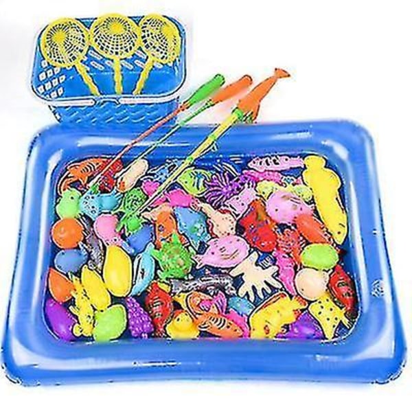 Magnetiska fiskepoolleksaker Vattenbord Badkar Kiddie Party Toy