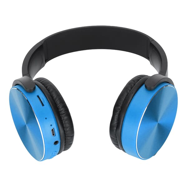 450BT Trådlöst Gaming Headset Bluetooth Subwoofer Justerbart Multifunktionellt Kort Blå