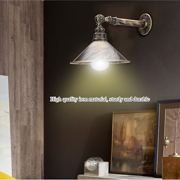 E27 Retro Vegglampe - Antikk Rør-Sconce for Kafeer, Barer og Ganger
