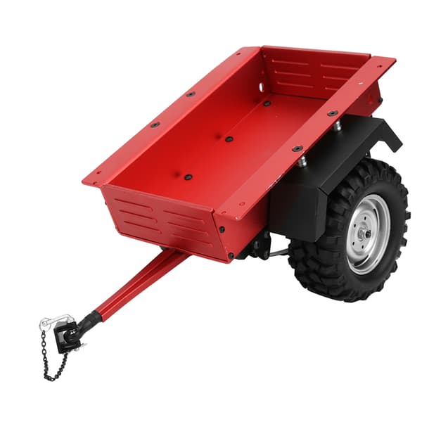 Trailervogn til RC-bil i aluminium, høj simulation, legetøj til børn, rød