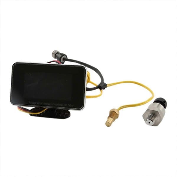 3-i-1 LCD Bil Digital Måler Voltmeter/Olietryk/Vandtemperatur 12-24V