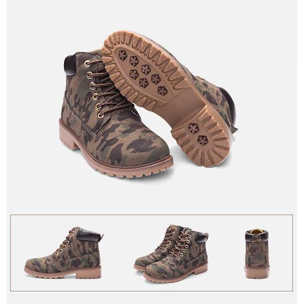 KvinnaEarlWinteShoeFlaHeeBootKeeWarBoots camouflage 42