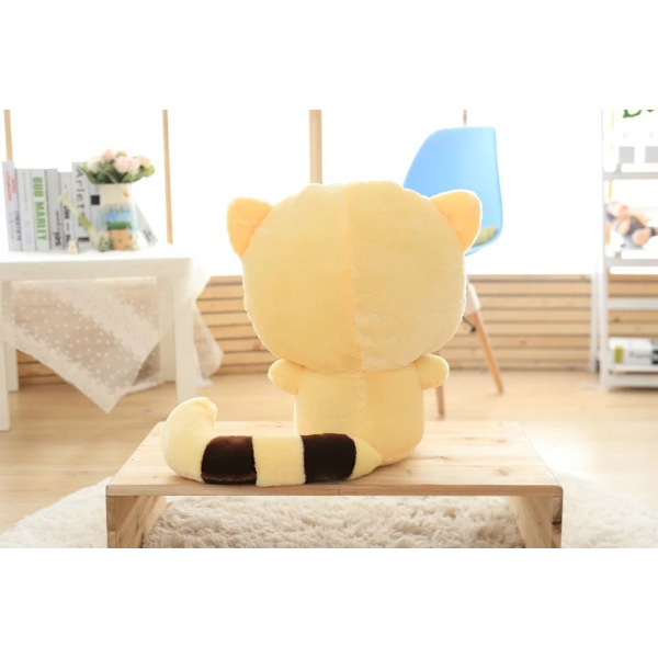 Big Face Cat Plyschleksaksdocka Yellow tears eye 35cm