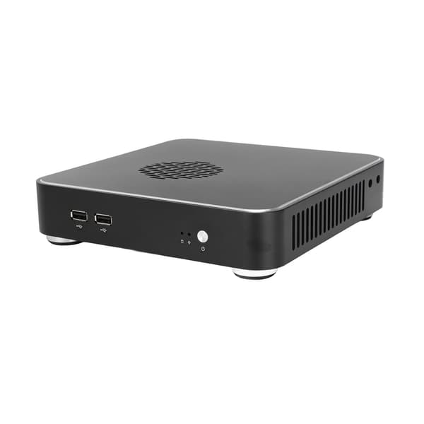 Mini HTPC Kabinet Sort Kompakt Desktop Computer Kabinet God Varmeafledning Hjemmevideo Computer