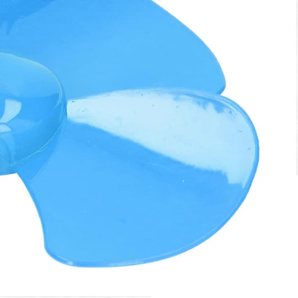 10st 60mm 4-bladig propeller i plast, roterande båtpropellertillbehör med 2mm hål, blå