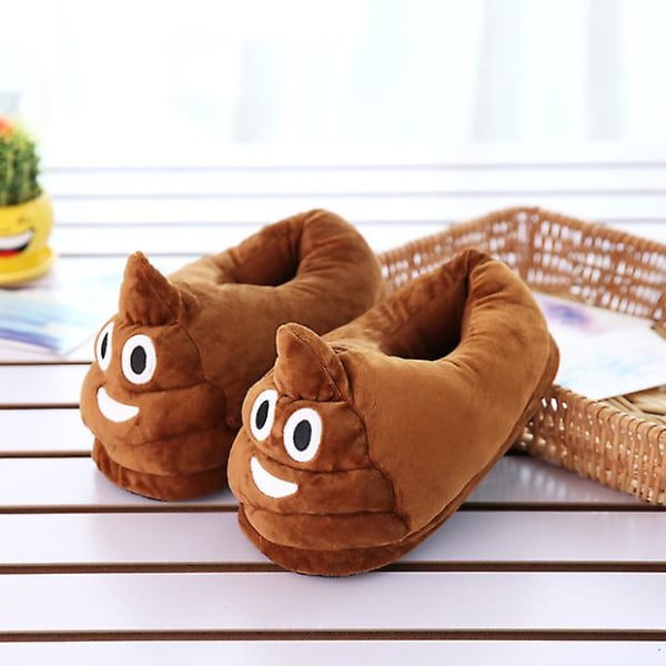 Unisex Emoticons Tofflor Plysch Fluffy Cotton Tofflor