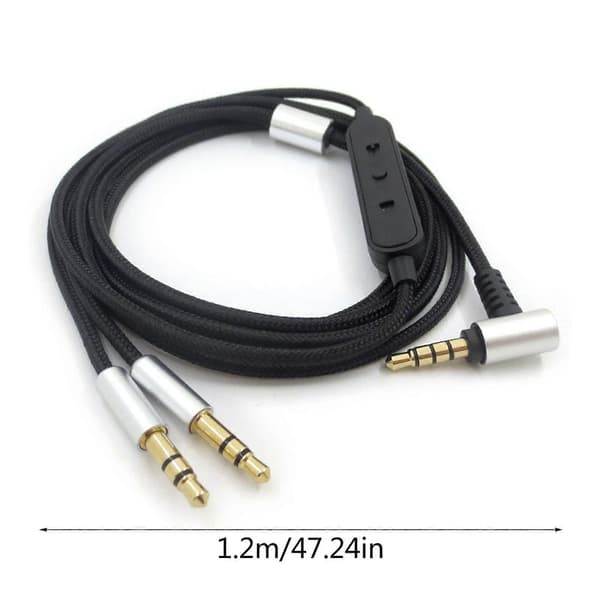 3,5 mm jack-hovedtelefonkabel til DENON AH-D7100 7200 D600 D9200 5200 hovedtelefonudskiftningslydkabel A