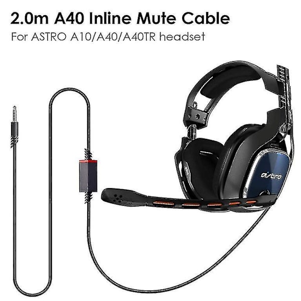 Ersättningsheadsetkabel, för Astro A10/a40 Gaming Headset