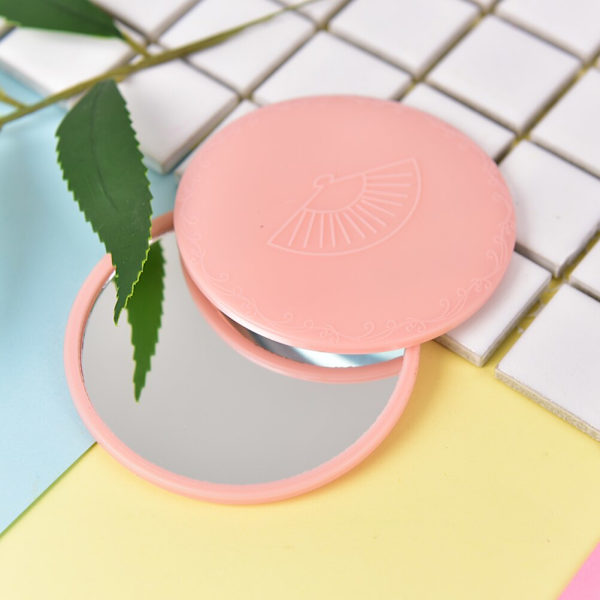 Ensidig Mini Makeup Mirror Sminkspegel Färg Slumpmässig Dia7cm