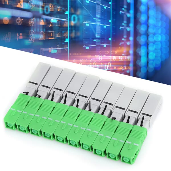 10 stk. Fiberoptisk hurtigstik FTTH SC APC Indlejret hurtig kold samlingsadapter