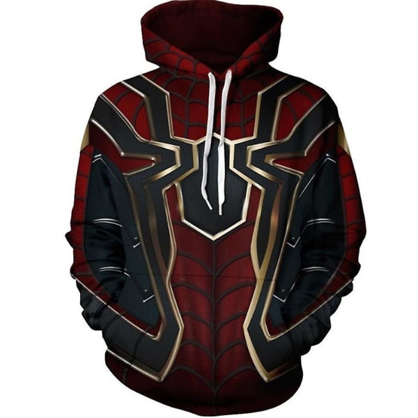 Spiderman Hoodie Hoodie herr med dragkedja