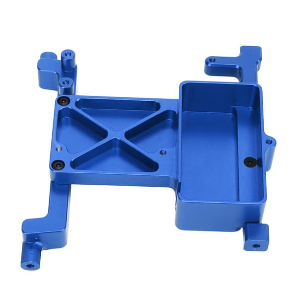 Udskiftning af RC Fast Servo Mount Bracket til SCX6 1/6 aluminiumslegering Servo Fast Bracket Blå