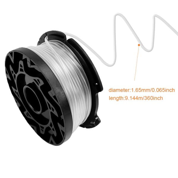 6-pak trådspoler til Black & Decker græstrimmer Sort 263[dt] 263 Black