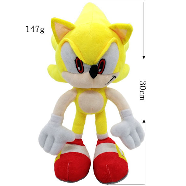 27 cm Sonic Sonic plyschdocka Lightning Sonic