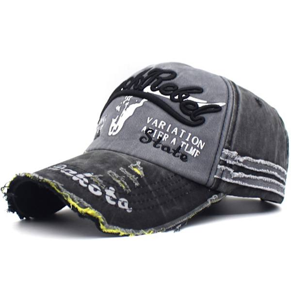 Klassisk Retro Unisex Brodert Bomulls Baseballcaps