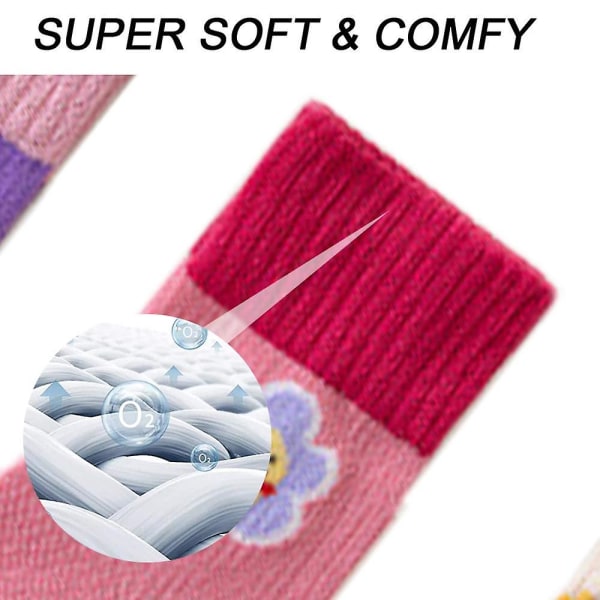 Toddler Pojkar Och Flickor Strumpor Vinterstrumpor 17-19cm