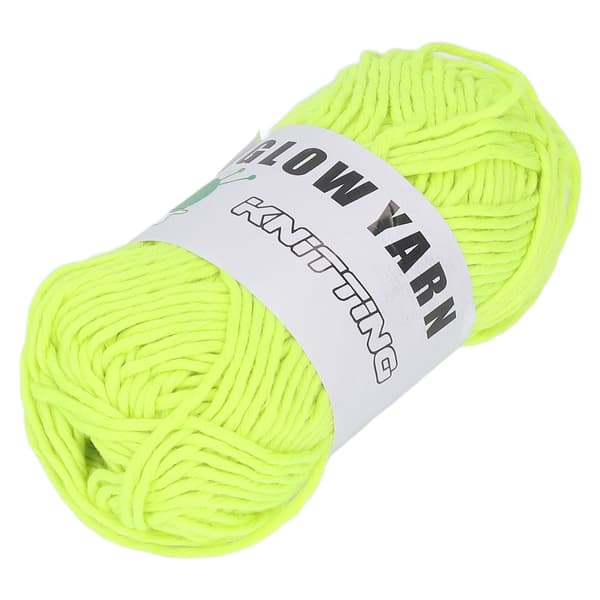 164 ft Selvlysende Chunky Garn DIY Polyester Glød Strikkegarn til Tæppe Sweater Hat Farve 3