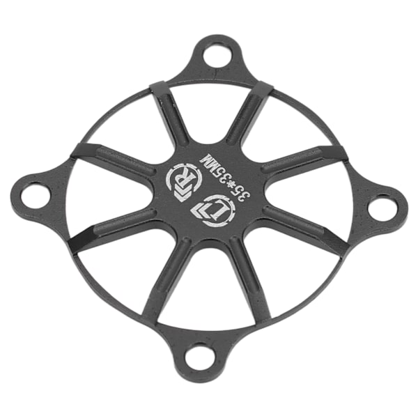 Køleventilatorafdækning i aluminiumslegering til motor, varmeafledning, RC-bil, sort