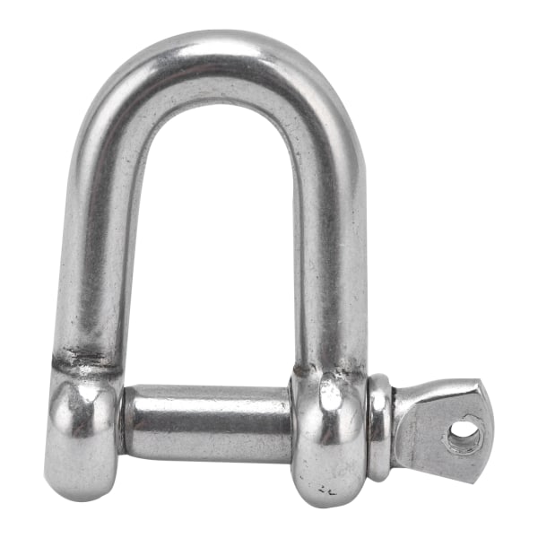 Stainless Steel D-Shaped Screw Pin Anchor Shackle in Blue for Camping, Survival, and Chains (M6)