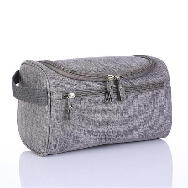 Hamppuinen hygienialaukku miehille ja naisille suuri tilavuus gray one size