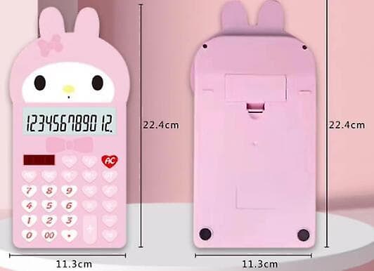 Kompakt Sanrio Lommeregner 12-cifret LCD-display