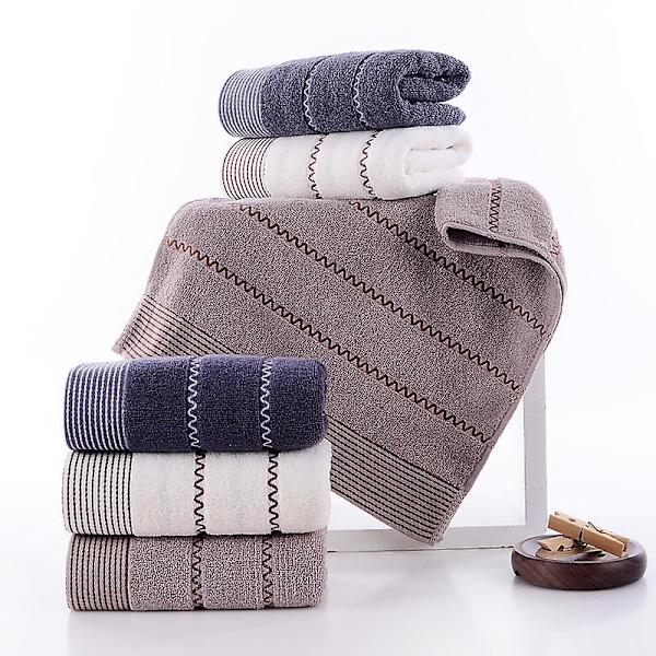 3-delad set av ren bomullshandduk, ansiktshandduk 3 colors 3pcs