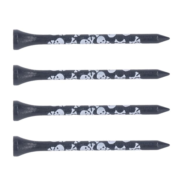 Bambu Puiset Golf-tiit 30 kpl 8cm Painettu Pääkallo Design Golf Tarvikkeet