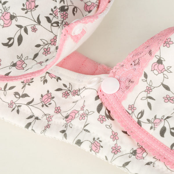 Amnings-BH i bomull, rosa 38 85