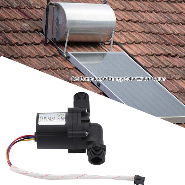 24V Justerbar Sirkulasjons DC Pumpe for Solvarme Systemer
