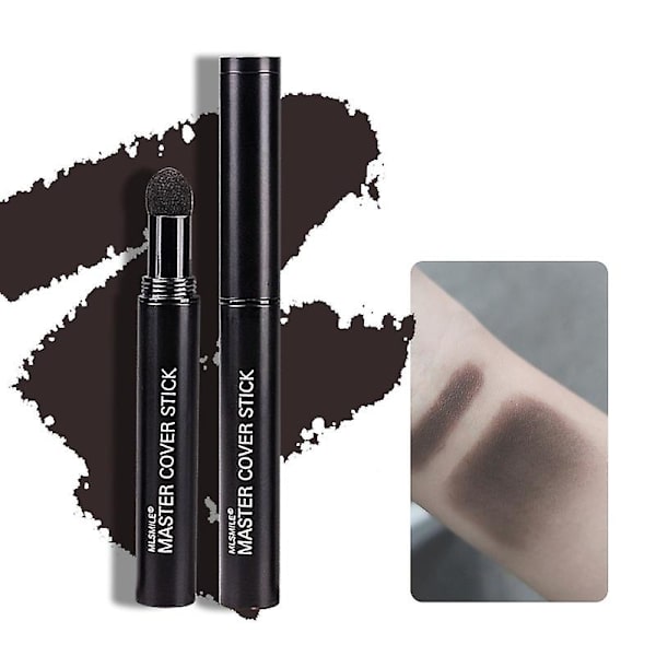 Hårlinje Contour Stick Fyldende Næseskygge Shadow Powder Øjenbrynspulver Mørkebrun