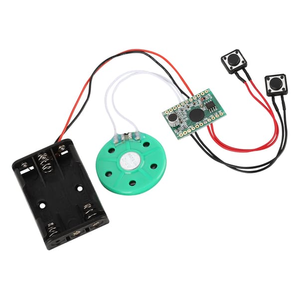 DIY Stemmekortmodul 60 sekunders opptak avspilling 10 cm kabelforlengelse