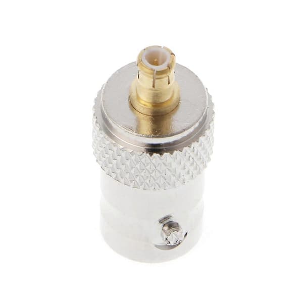 BNC hunstik til MCX hanstik lige RF koaksialstikadapter Silver