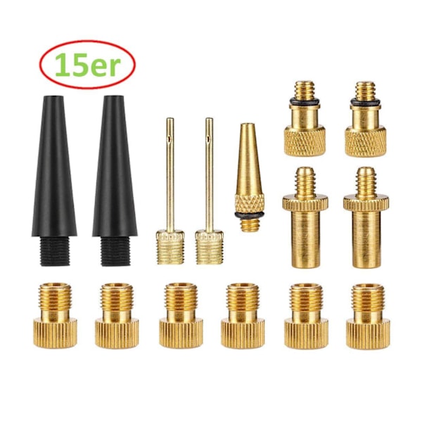 cykel ventil adapter cykel ventil stack ventil adapter 15 piece set