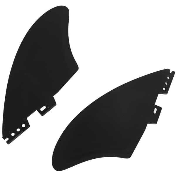 2 STK Avtakbare PVC Fishtail Surfebrettfinner for Longboards Stand Up Paddleboards FCS2-kompatible