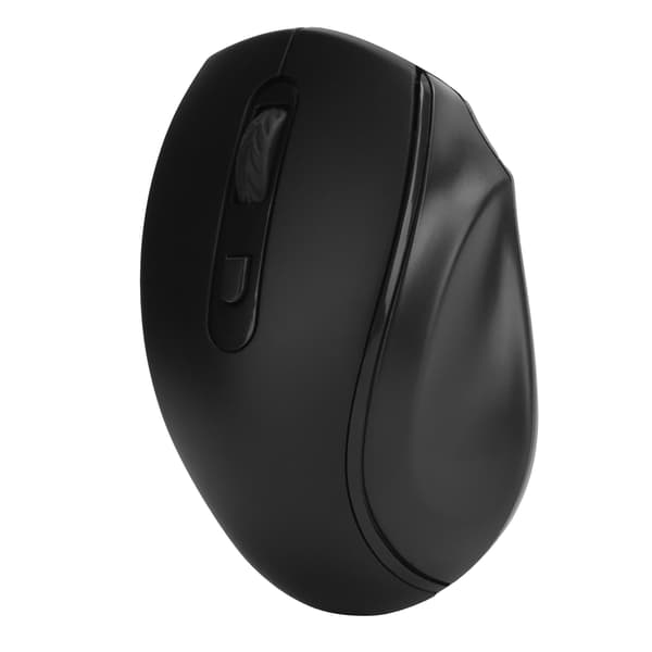 Ergonomisk 2,4 GHz trådløs mus til kontor og gaming, sort