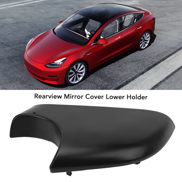 Tesla Model 3 2017 2022 Sort Sidespejlsdæksel Udskiftning