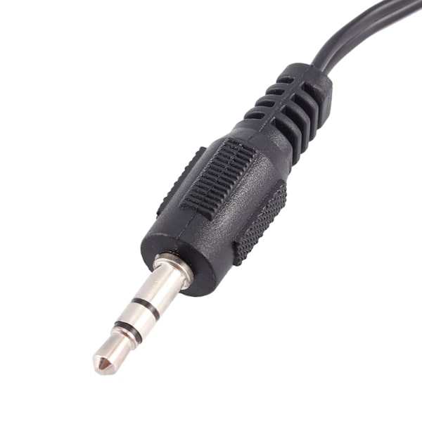 3,5 mm han til 2 RCA hun lydadapterkabel