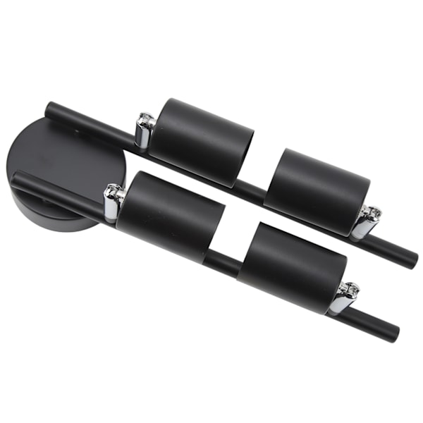 Justerbar 4-Lys LED Skinnebelysning i Matt Svart for Soverom og Hoteller, 60W, 85-265V