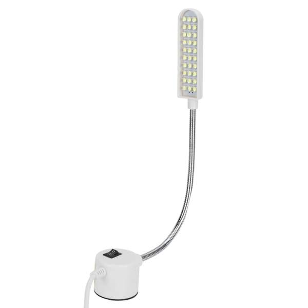 Ekspert på tverrgrensende operasjoner: Symaskin LED-lampe med 30 perler, svanehals arbeidslys, magnetisk base, EU-plugg AC110‑250V