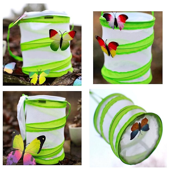Butterfly Habitat Hopfällbart Bug Catcher Net 30X35CM