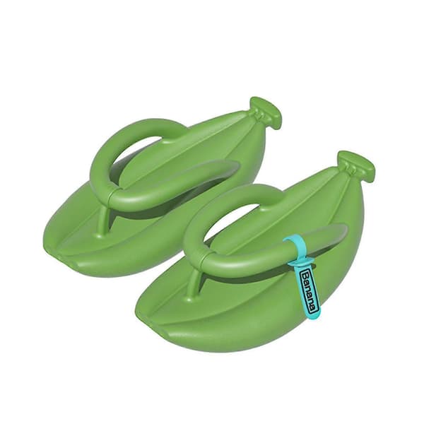 【DENGTU】Moderigtige bananformede klipklappere til par, bløde og behagelige hjemmesko til indendørs brug Avocado Avocado 44 45