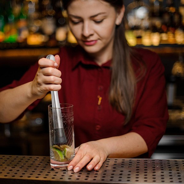 Bartending Citron Bartending Stick Knust Ishammer Cocktail Crushed Stick Bar Vinsæt Rustfrit stål Pounding Popsicle Sæt