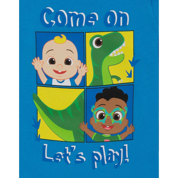 Cocomelon Boys Langermet Pyjamassett 3-4 år Blå 3-4 Years Blue