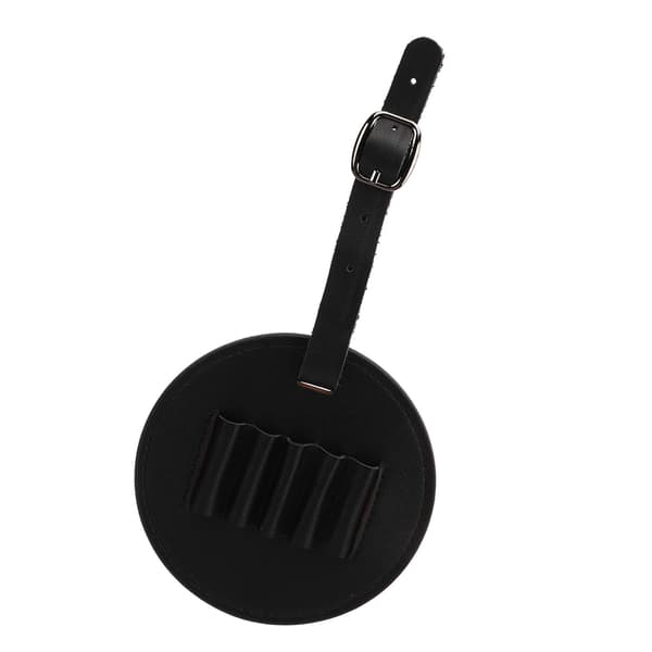 Bærbar PU Læder Golf Tee Holder Organizer Opbevaringstaske til Mænd Kvinder Sort