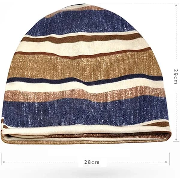 Kjemoterapi Hodeplagg Damehatter Sommer, Bomullsturbanhatter for Kvinner/Menn, Slouchy Lue Bandana Skjerf Sovehette, Egnet for Kjemoterapi og Hår