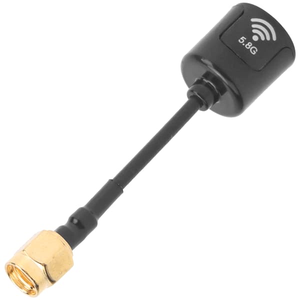 Professionel 5.8GHZ 2.8dbi Antenne Signalforstærkning Antenne Tilbehør til FPV Racing RC Drone (Sort RP-SMA)