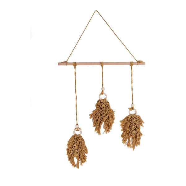 Boho Macrame Vægophæng Gobelinvæv Håndvævet Kunstindretning til Stue Soveværelse