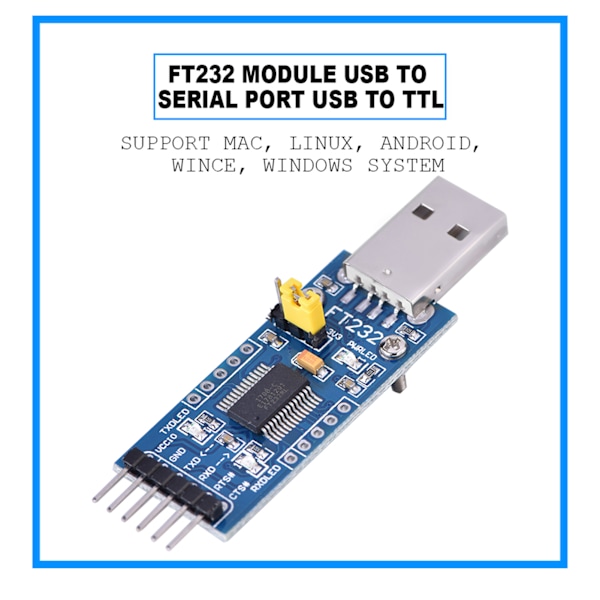 FT232RL USB til Seriel TTL Konverter Modul Type A
