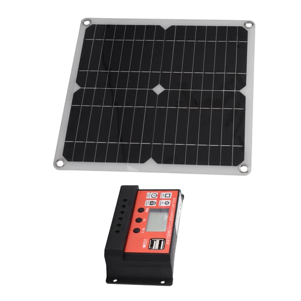 15W solpanel dobbelt USB DC-udgang 100A controller batterioplader til bil båd orange