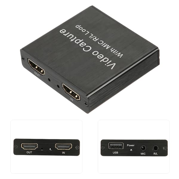 USB 2.0 HDMI Loop Out 4K -videokaappauskortti 0.4a 5V DC -elektroniikkalaite